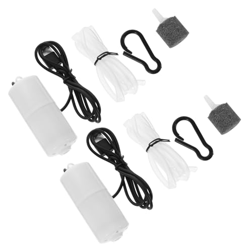 BESPORTBLE -luftpumpe für Aquarien 2er-Set USB Leiseste Fischpumpe Tauchbelüfter für bis Große Aquarien BESPORTBLE -luftpumpe für Aquarien 2er-Set USB Leiseste Fischpumpe Tauchbelüfter für bis Große Aquarien von BESPORTBLE