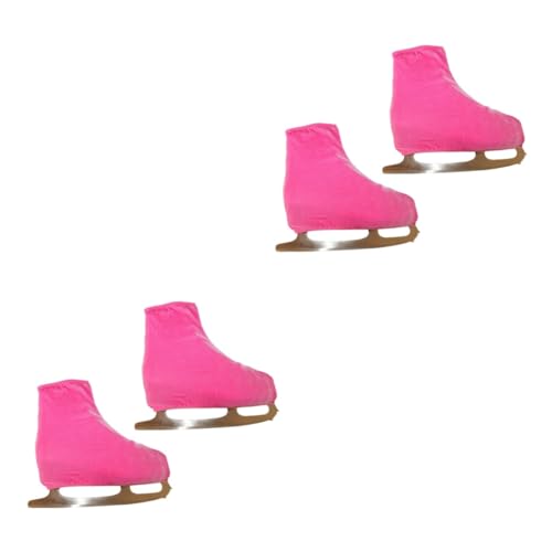BESPORTBLE 2 Stück Paar Zubehör für Skateschuhe Schutzabdeckung für Skating-Stiefel Eislaufschuh Schuhschutzhüllen Überzug für Skaterschuhe Überschuhe Schuhe Decken Skateschuh-Abdeckung Rosa von BESPORTBLE