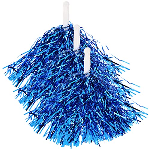 BESPORTBLE 24St Cheerleader-Pompons Party Cheerleader für Cheerleading-Pompons chearleder Cheerleader uniform Cheerleader Costume jubelnde Pompons Prop Requisiten Poms das Haustier Blue von BESPORTBLE