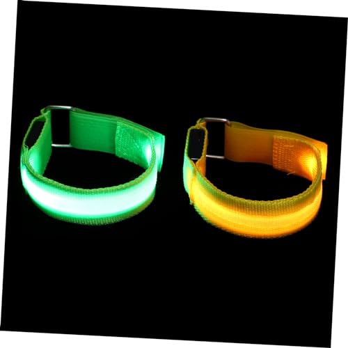 BESPORTBLE 2St Fluoreszierendes Armband für Nachtläufe Armbänder Sport-Sicherheitsarmband Security zubehör fahradlampe Armband für den Sport laufende Handgelenkausrüstung Mit LED-Elektronik von BESPORTBLE