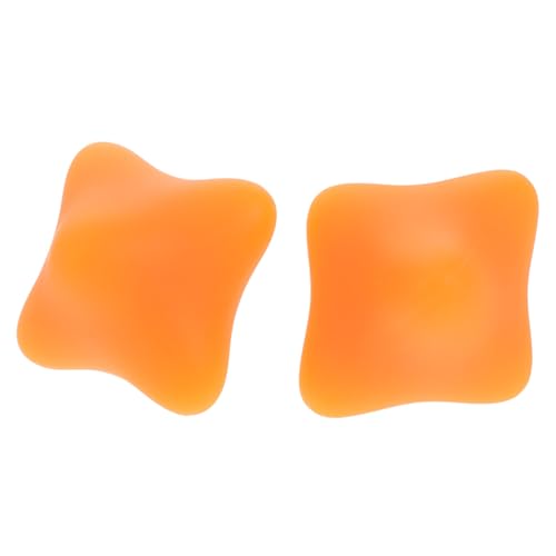 BESPORTBLE 2St Griffball Fingerquetschbälle Kraftball für das Handgelenk Handgriff-Verstärkung Fingerstärkung Massageball Griffverstärker Quetschbälle für die Hand Stressball Kieselgel Orange von BESPORTBLE