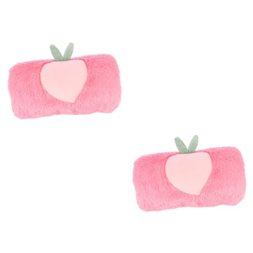 BESPORTBLE 2St Handwärmer handtuchklammern kunstpelz verkleidung Plüschkissen für Kinder Hand bei kaltem Wetter Fell fäustel damenhandtasche Armwärmer Muff Winterwarmer Muff PP Baumwolle Rosa von BESPORTBLE