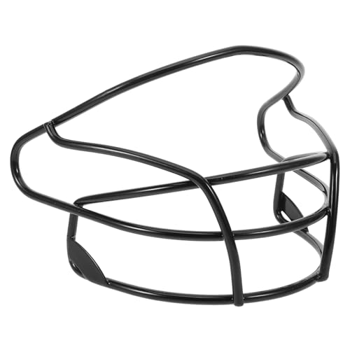 BESPORTBLE 2St Helm Nasenschutz für gebrochene Nase Softball-Kinnschale Softball-Visier Fänger kopfschutz schutzmaske Softball-Masken Softball-Kopfmaske Gesichtsschutz Eisenmaterial Black von BESPORTBLE