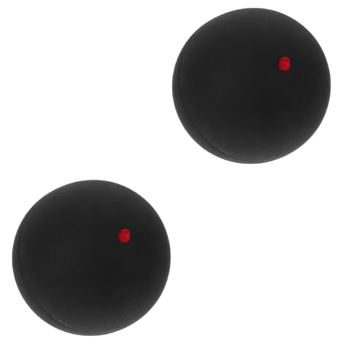 BESPORTBLE 2St Squash-Trainingsgeräte Handball Kleiner Wasserball Squash-Schläger Übungsball Squashball Wandkugel Trainingsbälle aus Gummi Schlägerball im Freien Ball für das Training Black von BESPORTBLE