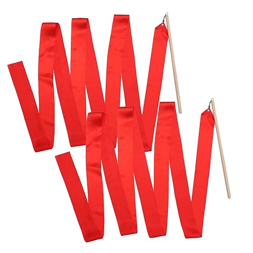 BESPORTBLE 2St rhythmisches Band tanzband Tanzband für Farbige Tanzbänder rosa Schleife Turnband rot Ballett-Band-Stick Tanzendes Seidenband tanzen Luftschlangen Bambus BESPORTBLE 2St rhythmisches Band tanzband Tanzband für Farbige Tanzbänder rosa Schleife Turnband rot Ballett-Band-Stick Tanzendes Seidenband tanzen Luftschlangen Bambus von BESPORTBLE