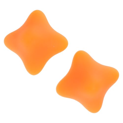 BESPORTBLE 2st Griffball Physiotherapie-ball Kraftball Für Das Handgelenk Griffstärkungsbälle Therapie-handbälle Fingertrainerball Handquetschball Griffkugel Am Handgelenk Kieselgel Orange von BESPORTBLE