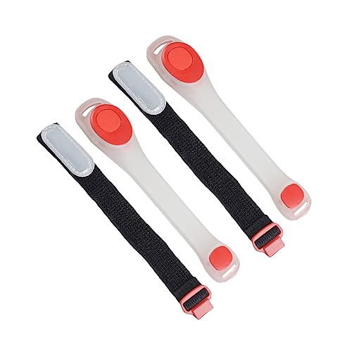 BESPORTBLE 2st Led-leuchtarmband Stirnband Licht Armband Licht Led-Armband USB Space-Slap-armbänder Taschenlampe Magnetische Lichtclips Kolbenarbeitslicht Hardhat-Scheinwerfer Rot PVC von BESPORTBLE