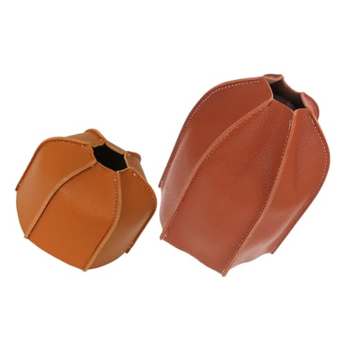 BESPORTBLE 2st Outdoor-Camping-schutzhülle Abdeckungen Für Propangastanks Schutz Für Den Kraftstoffzylindertank Campinggas-schutzhülle Campinggas-Aufbewahrungstasche Tankrucksack Brown Leder von BESPORTBLE