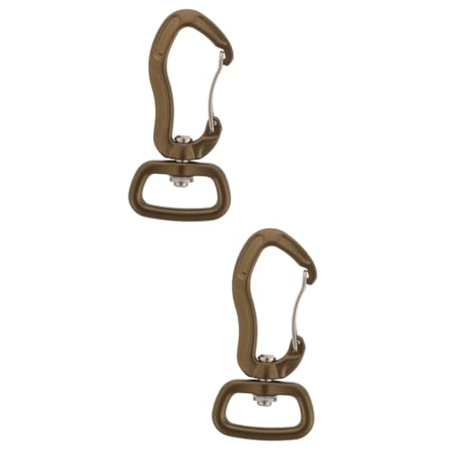 BESPORTBLE 2st Outdoor-hakenkarabiner Hundeleinen-Clips Hundeleinenverschluss Karabinerverschluss Selbstverriegelnde Karabinerhaken Hundeleine Für Auto 7075 Luftfahrtaluminium Olive Green von BESPORTBLE