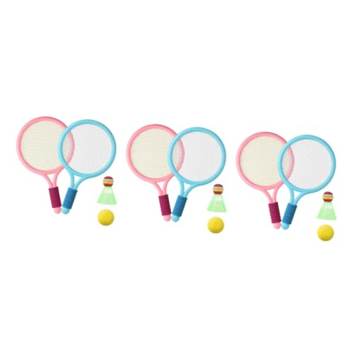 BESPORTBLE 3 Sätze Badmintonschläger Für Kinder Tennisschläger Badmintonspiel Für Kinder Badminton Schläger Lernspielzeug Spielzeug Für Kinder Spielzeug Für Draußen Tennisspielzeug Plastik von BESPORTBLE