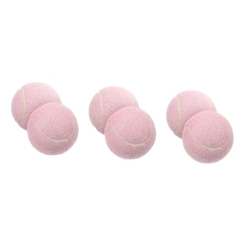 BESPORTBLE 3 Sätze Tennisspielzeug Wilson Tennisschläger Tennisbälle Für Tennisbälle Für Hunde Großes Tennis Tennis-rebounder Weiße Tennisbälle Tennis-overgrip Gummi Rosa 2 Stück * 3 von BESPORTBLE