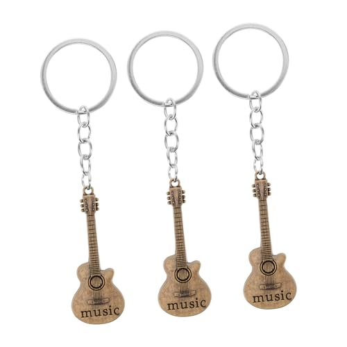 BESPORTBLE 3 Stück Gitarren Schlüsselanhänger Winzige Gitarren Schlüsselanhänger Kleine Gitarren Schlüsselanhänger Mini Gitarre Schlüsselanhänger Schlüsselanhänger Anhänger Gitarre von BESPORTBLE