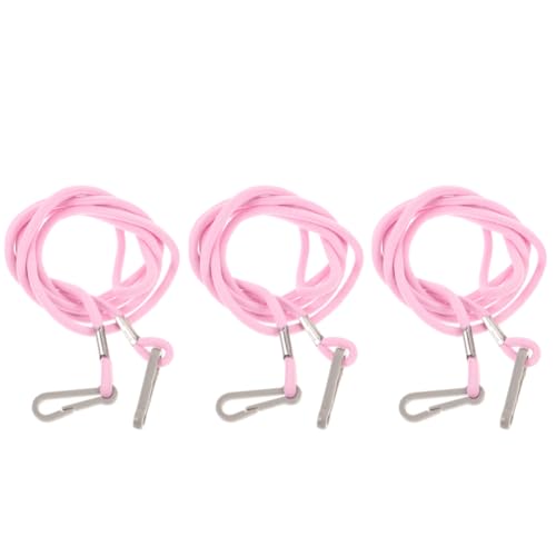 BESPORTBLE 3 Stück Winter-Fäustlingsclips Für Kinderhandschuhclips Für Kinderhandschuh-Lanyard Anti-Verlust-Handschuh-Lanyard Kinder-Nylon-Handschuhhalter Riemen Halsband Rosa von BESPORTBLE