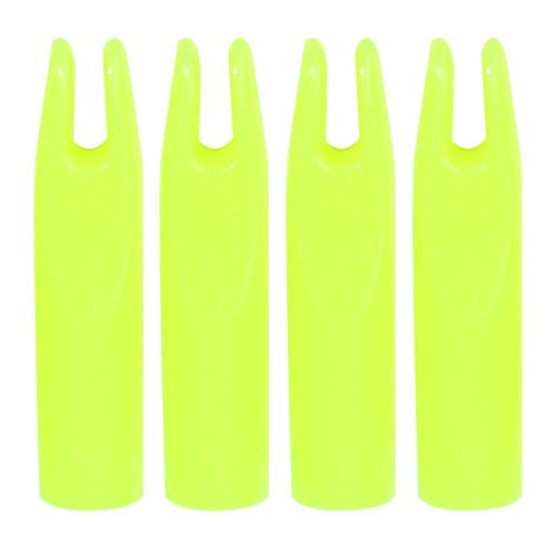 BESPORTBLE 30PCS Pfeil Nocken Kunststoff Bogenschießen Pfeile Zubehör Nocken 6MM Pfeil Welle Bogenschießen Schwänze Sport Bogenschießen Training Pfeil Zubehör Gelb von BESPORTBLE