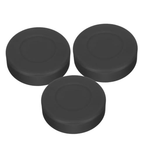 BESPORTBLE 3st Blöder Puck Gummipuck Hockeybälle Hockey-Puck Aus Gummi Rollhockey-Puck Mini-Hockey-Pucks Eimer-Hockey-Pucks Langlebige Hockey-Pucks Schaumstoff-hockeypucks PVC Black von BESPORTBLE