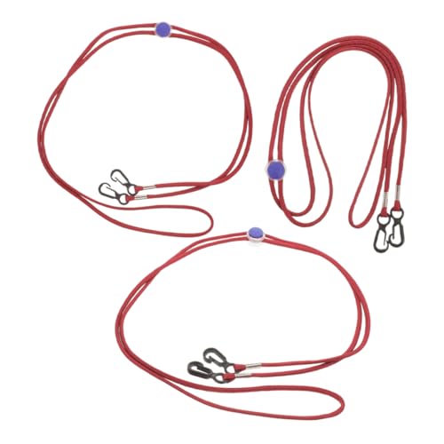 BESPORTBLE 3st Handschuhband Clips Für Fäustlinge Clips Für Kinderhandschuhe Skihandschuhleine Handschuh Leine Pfeifenband Clips Für Winterfäustlinge Handschuh-gürtelclip Rot Nylon von BESPORTBLE