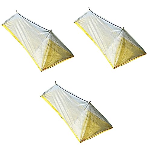 BESPORTBLE 3st Mesh-Zelt Maschennetz Sofortiges Aufbauen des Zeltes Dreieckiges Netz Campingzelt Im Freien Leichte Zelte Für Rucksacktouren Outdoor-netzzelt 20d Nylonbeschichtetes Silikontuch von BESPORTBLE