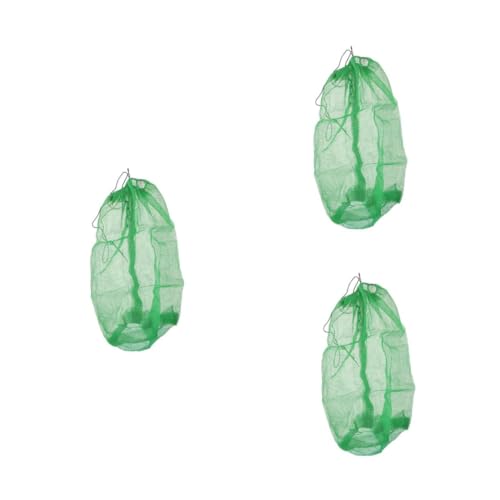 BESPORTBLE 3st Tragbare Angeltasche Angelnetz Zur Aufbewahrung Tragbare Fischernetztasche Fischfangbeutel Tauchfischnetzbeutel Ersatznetz Fischernetze Fangnetz Fischernetz Ersatz Green Nylon von BESPORTBLE