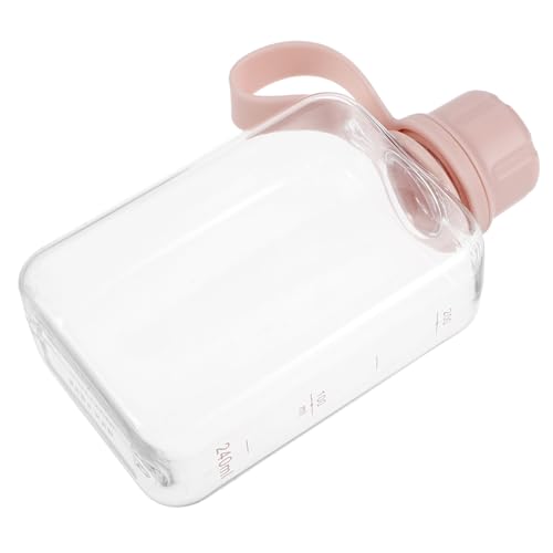 BESPORTBLE 3st Tragbarer Wasserkocher Quadratische Memo-Flasche Wiederverwendbare Campingflasche Transparenter Tragbarer Becher Karton Wasserflasche Bierflasche Plastik Wiederverwendbar von BESPORTBLE