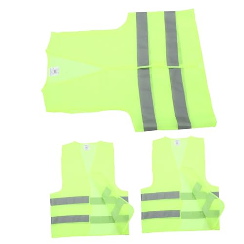 BESPORTBLE 3st Warnweste Laufgürtel Helle Bauwesten Sensor Gewichtsweste Gehweste Für Die Nacht Tragbar Reflektierend Sichtweite Reflektor Fluoreszierende Sicherheitsweste Green Polyester von BESPORTBLE