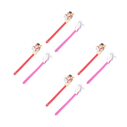 BESPORTBLE 4 Sätze Aufblasbarer Pferdekopf Stick Halloween Spielzeug Pferde Sticks Für Ballons Aufblasbares Pferdekostüm Für Kinder Großer Ballon Stick Kinder Pferdekostüm 2 Stück * 4 von BESPORTBLE