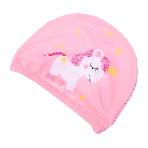 BESPORTBLE 4 Stück Badekappe Für Kinder Liebenswert Badekappe Für Kleinkinder Badekappen Für Mädchen Badevisier Für Kleinkinder Badekappe Damen Schwimmhut Visier Für Babywanne Rosa Nylon von BESPORTBLE