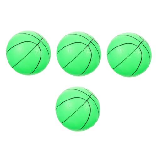 BESPORTBLE 4 Stück Leuchtender Basketball Kinder Spielzeug Basketball PVC aufblasbarer Basketball Nachtspielzeug für Kinder Nachtsport Spielzeug Basketball-Jungs Bälle für Kinder Light Green von BESPORTBLE