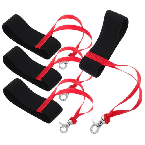 BESPORTBLE 4 Stück Skihandschuh-Lanyard ski zubehör Armband wechseln Handschuhclips für Arbeitshandschuhhalter Ski-Booster-Gurt Skikamerad Ski- und Stocktragegurt Lanyard-Handgelenk Nylon von BESPORTBLE