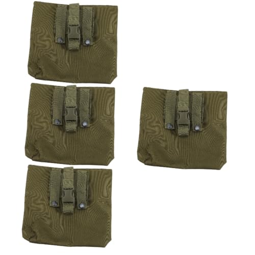 BESPORTBLE 4 Stück Taktische Faltbare Gürteltasche Reisemedizinpakete Kleinigkeiten Tasche Pflegetasche Reiseapotheke Wanderbeutel Reise-hüfttasche Taille Kleine Tasche Nylon Army Green von BESPORTBLE