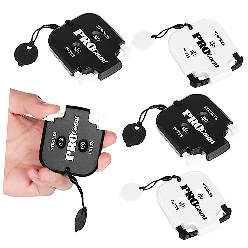 BESPORTBLE 4 Stück Torschütze Abdeckung Für Golfwagen Golfzähler Golfballmarker Golf Counter Clicker Schläge, Putts, Procounter Golf-Counter-Armband Golf-Score-zähler Golfbürste Golf-Tool Abs von BESPORTBLE