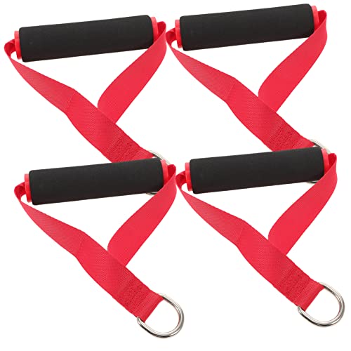 BESPORTBLE 4 Stück Trageriemen rotes Widerstandsband Sportzubehör Griffe für Fitnessbänder handgrips Fitness griffkraft trainieren DIY Zubehör für Fitnessgeräte Griff trainieren Schaumstoff von BESPORTBLE