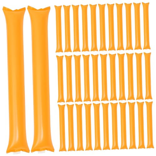 BESPORTBLE 40st Aufblasbarer Stock Neon Schweben Schwimmbecken Partyzubehör Partygeschenke Leuchtstab Schlag Lärm Klebt Masse Schlauchboote Für Poolpartys Schwimmt Sport Orange von BESPORTBLE