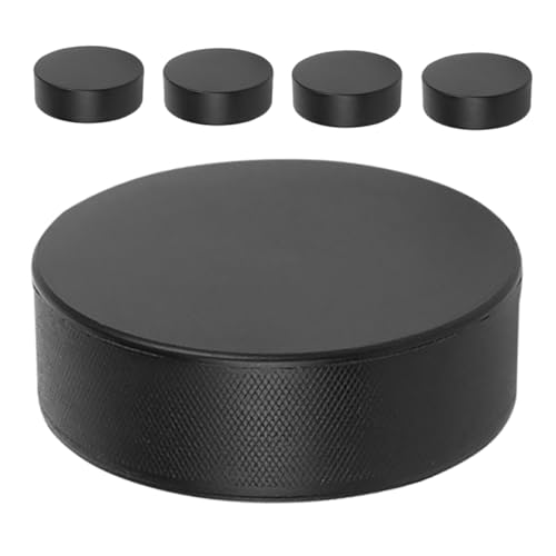 BESPORTBLE 5 Stück Pu Eishockey Pucks Hockey Spiel Pucks Trainings Pucks Professioneller Hockey Puck Sport Hockey Teil Hockey Wettkampf Puck von BESPORTBLE