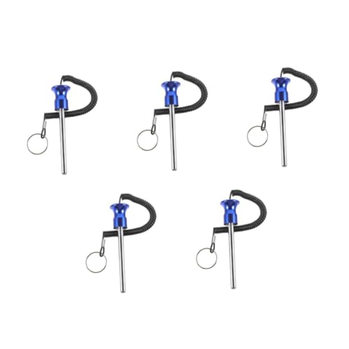 BESPORTBLE 5St Fitness-Kraftgeräte Befestigungsstift für Fitnessstudio-Gewichte Gewichtsstifte Stapelstift Anstecknadel für Fitnessgeräte Trizeps-Pulldown-Aufsatz Gewichtestift Aluminium Blue von BESPORTBLE