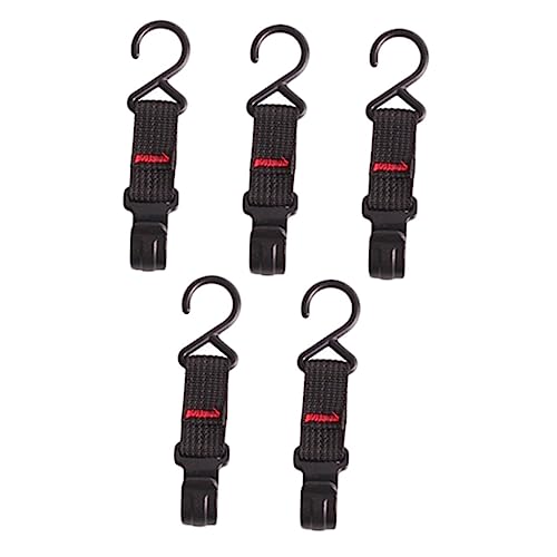 BESPORTBLE 5St Regalhaken Bag Hanger kunststoffhaken kleiderbüGel schuhregal zu robuster Kleiderständer Schwerlast-Kleiderbügel Halter für Campingausrüstung Outdoor-Haken Nylon Black von BESPORTBLE