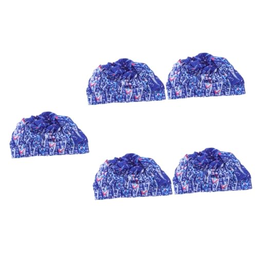 BESPORTBLE 5St Schwimmhaube schwimmkappe für Kinder Swim Cap Women schwimmpool Bequeme Schwimmkappe schwimmmütze Swimming Badekappen für Mädchen Badekappe Lange Haare Sommer badekappen Stoff von BESPORTBLE