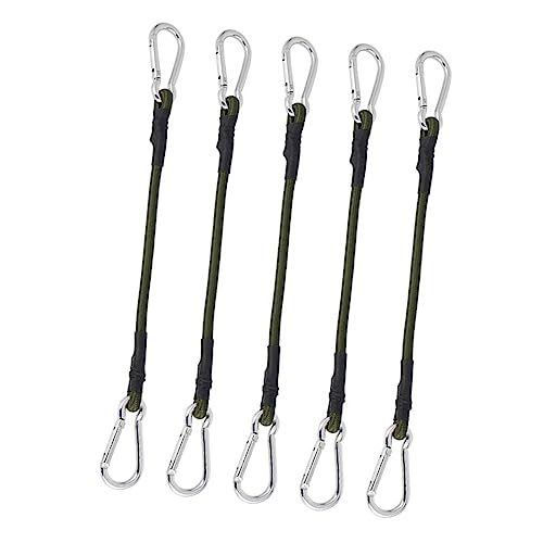 BESPORTBLE 5St zeltzubehör abspanngummi koffergurte Bungee Cord mit Karabiner Bungee-Seile zur Befestigung Spanngurt Haken Outdoor-Bungee-Seile Befestigungsgurte für das Fahrrad Gummimaterial von BESPORTBLE