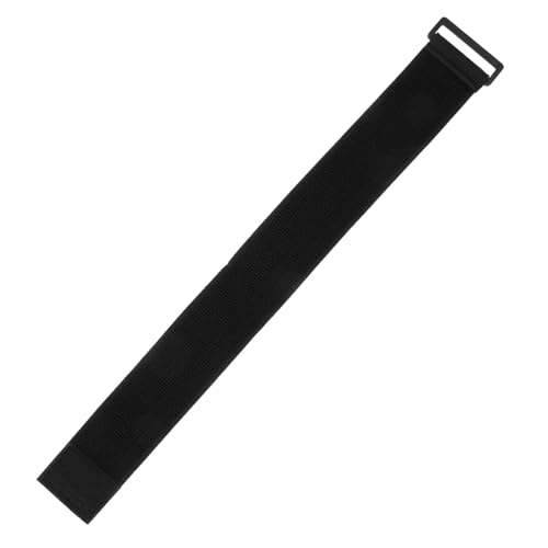 BESPORTBLE 5st Gurt Riemen Mit Schnalle Ersatzriemen Für Schienbeinschoner Ersatzriemen Für Fängerausrüstung Hose Klettverschlüsse Kabelbinder Bewachen Haken Schienbeinschutzband Nylon Black von BESPORTBLE