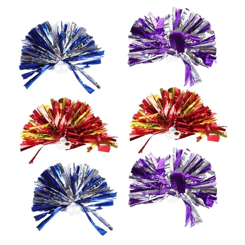 BESPORTBLE 6St Cheerleader-Blumenball Jubel pom pom Mini-Cheer-Pompons Pom Poms Cheerleading Cheerleading-Pompons Cheerleader-Pompons kompakte Pompons kleine Pompons das Haustier von BESPORTBLE