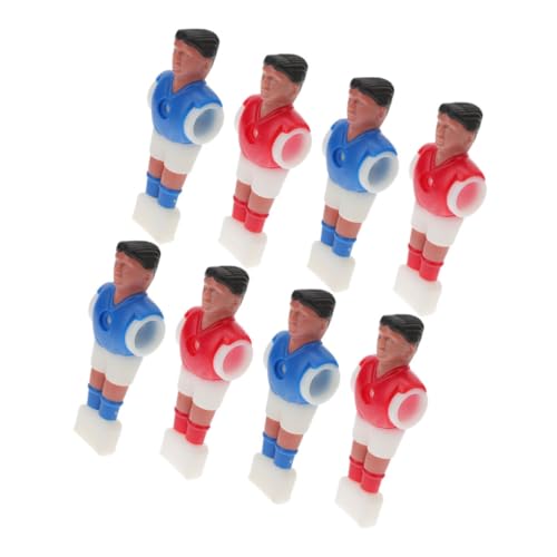 BESPORTBLE 8St Kickermaschine Fußballspieler Kicker Männer Spieler Fußbälle Tischfußball Figuren Tischkicker Zubehör Kickerfiguren komplettes Team Fußball-Actionfiguren Plastik von BESPORTBLE