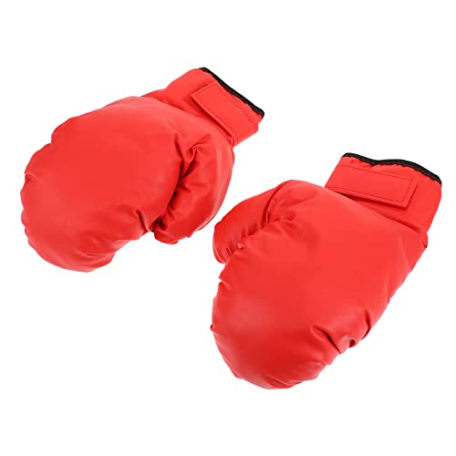 BESPORTBLE Boxhandschuhe Kickboxen Ausbildung Kostüm Sparring Tragbare Thai-Handschuhe Professionelle Thailändische Handschuhe Boxzubehör Reißfeste Thai-Handschuhe Kickbox-zubehör Rot Pu von BESPORTBLE