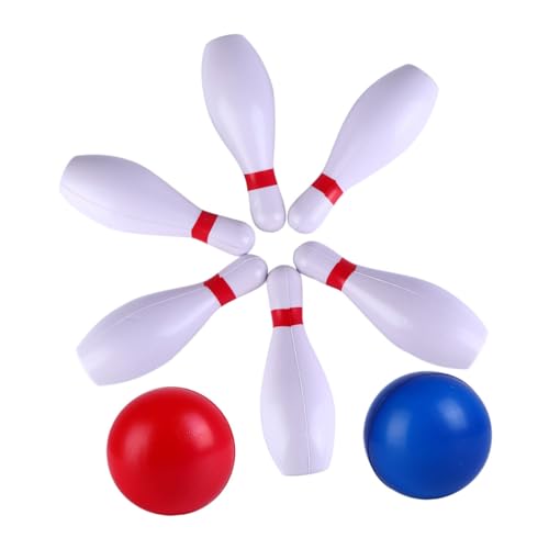 BESPORTBLE Buntes Set Für 1 Set Mit 6 Farbigen Bowlingbällen Und Kegeln Für Drinnen Und Draußen Ideal Für Sportspiele Und Im Garten Oder Auf Dem Spielplatz von BESPORTBLE