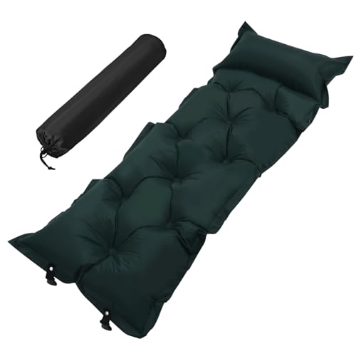 BESPORTBLE Campingmatte Zelt Luftmatratze aufblasen Campingmatratze selbstaufblasend Schaum faltbar Inflatable Mattress aufblasbare matratze Isomatte für Camping Camping-Schlafmatratze Green von BESPORTBLE