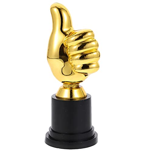 Daumen Hoch Trophäe Finger Trophäe Hand Trophäe Pokal Auszeichnung Finger Geste Schreibtisch Statuen Skulptur Für Preisverleihung Party Sport Gewinner Golden von BESPORTBLE