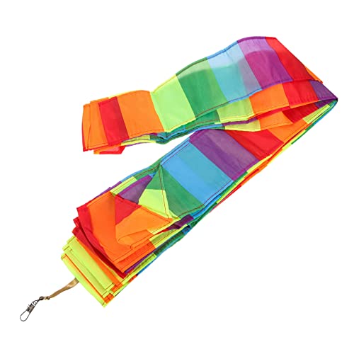 BESPORTBLE Drachenschwanz Kite-Zubehör Kite-Flugerfahrung Kite-Flugspaß Kite-Flugzubehör Heckdrachen fliegen Outdoor-Party-Streamer Fliegender Drachen Regenbogenschwanz Chemiefasertuch von BESPORTBLE