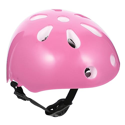 BESPORTBLE Fahrradhelm Verstellbar Schutzhelm Für Jungen Und ädchen Ideal Für Laufräder Skateboards Und Inliner Pink von BESPORTBLE