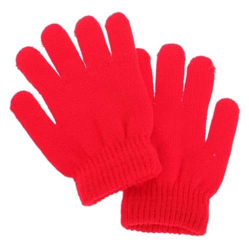 BESPORTBLE Kinder Dehnbare Warme Handschuhe Kinder Winterhandschuhe Strickhandschuhe Winter Strickfinger Warme Handschuhe Jungen Mädchen Dehnbare Greifhandschuhe für Kinder von BESPORTBLE