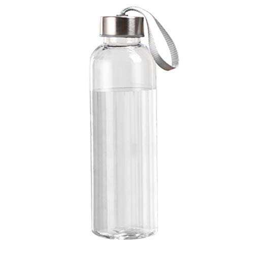 BESPORTBLE Kunststoff auslaufsichere Wasserflasche tragbare transparente Anti-Herbst-Trinkflasche für Outdoor-Sport-Reisen (500ml) von BESPORTBLE