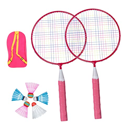 BESPORTBLE Langlebiges Badminton Set Für Drinnen Und Draußen Mit Tragetasche Inklusive Höhenverstellbarer Netzstange Und Griffband Für Optimalen Spielkomfort Ideal Für Und Die Ganze von BESPORTBLE