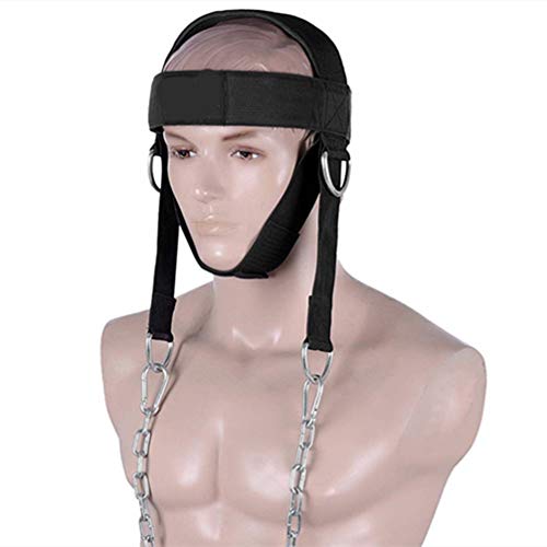 BESPORTBLE Nackentrainingsgeschirr Nackentrainer Kopfgeschirr Hals Nackengewichtsgeschirr Nackengurt Übung Fitnessgeräte Nackengurttraining Training Neck Cap Sport Hals-trainingskappe von BESPORTBLE